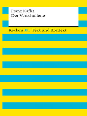 cover image of Der Verschollene. Textausgabe mit Kommentar und Materialien